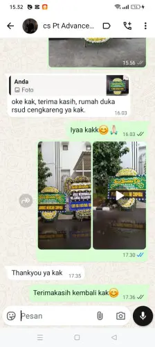 Testimonial Papan Bunga Pernikahan turus
