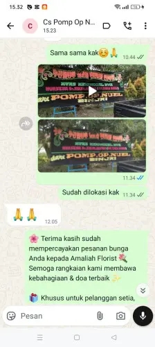Testimonial Papan Bunga turus